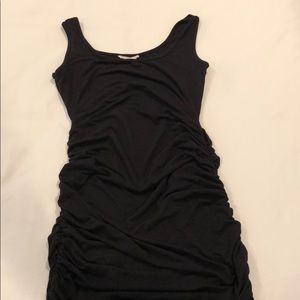 Ingrid & Isabel Maternity Shirred Midi Dress Black